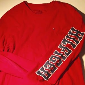 Tommy Hilfiger Childs XL Red Long Sleeve Shirt Top